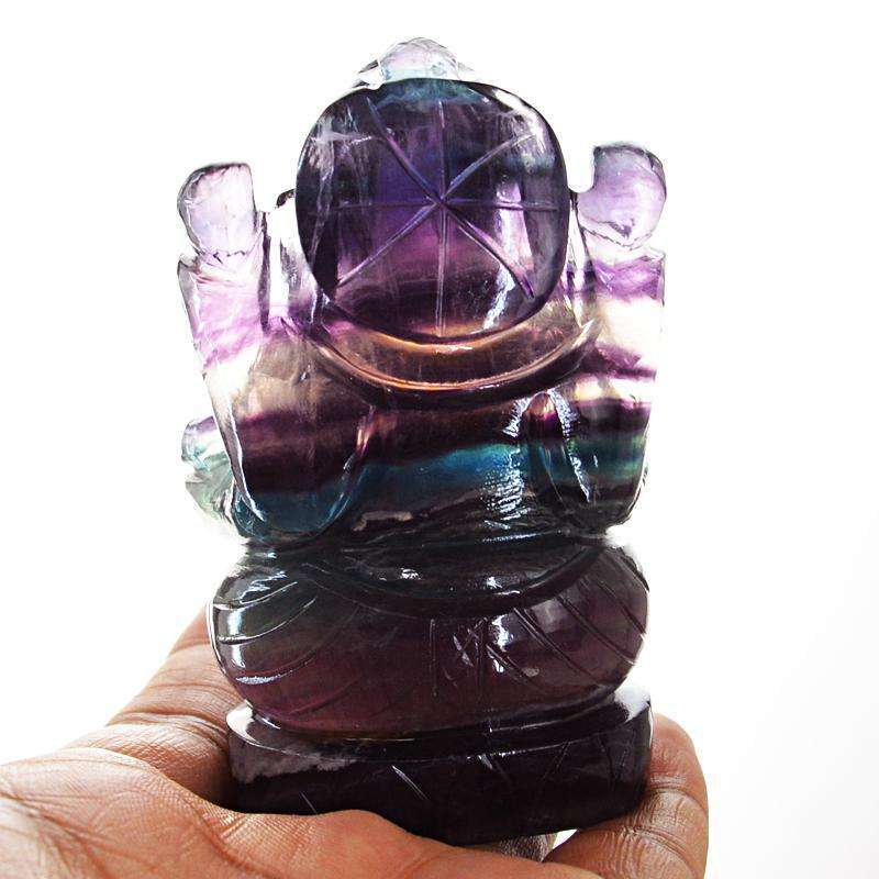 gemsmore:SOLD OUT : Amazing Multicolor Fluorite Ganesha