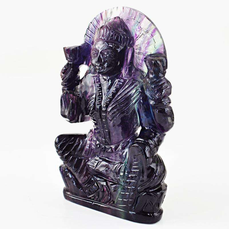 gemsmore:SOLD OUT : Amazing Multicolor Fluorite Goddess Laxmi