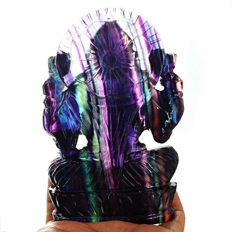 gemsmore:SOLD OUT : Amazing Multicolor Fluorite Goddess Laxmi