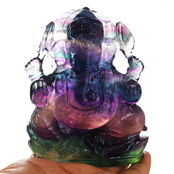 gemsmore:SOLD OUT : Amazing Multicolor Fluorite Lord Ganesha