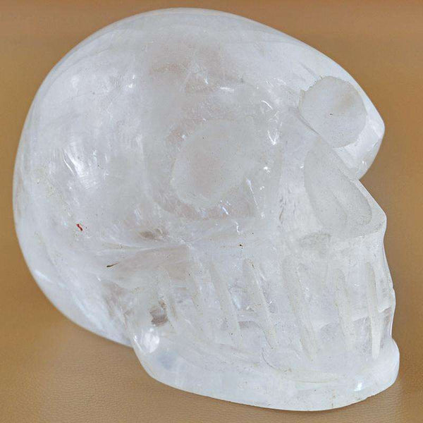 gemsmore:SOLD OUT : Amazing White Quartz Human Skull