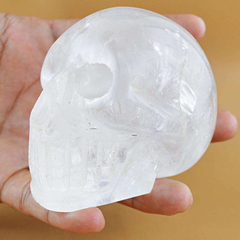 gemsmore:SOLD OUT : Amazing White Quartz Human Skull