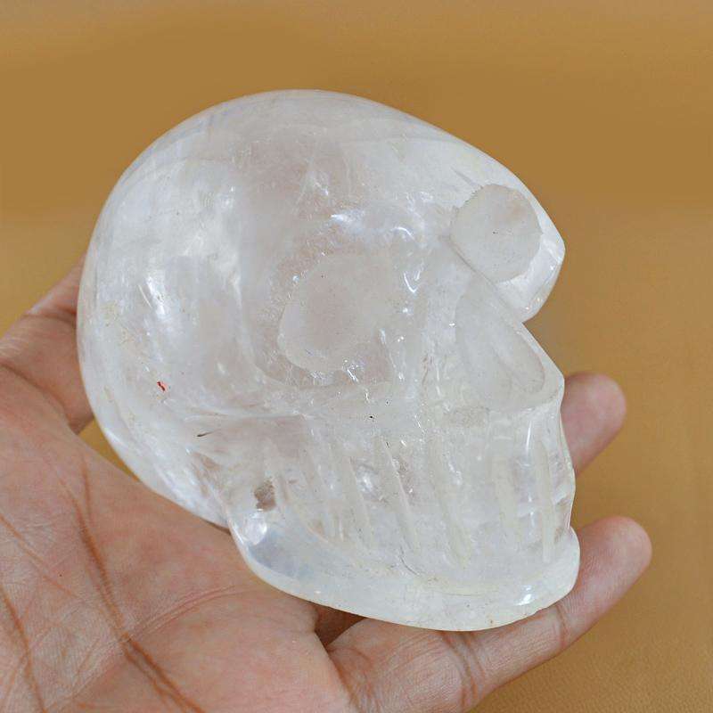 gemsmore:SOLD OUT : Amazing White Quartz Human Skull