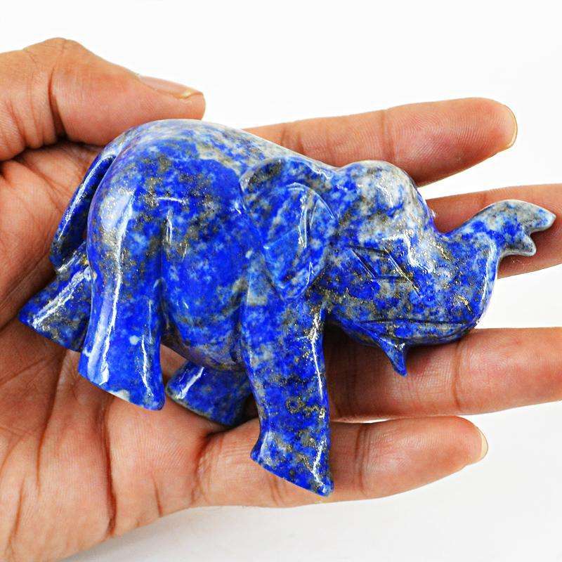 gemsmore:SOLD OUT : Blue Lapis Lazuli Elephant Gemstone