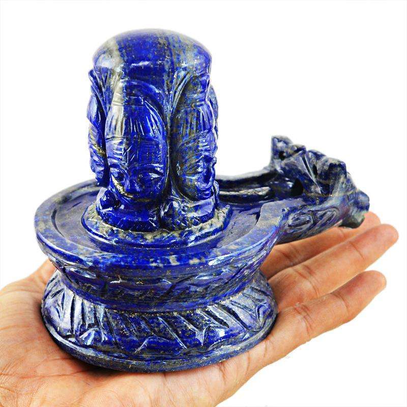 gemsmore:SOLD OUT : Blue Lapis Lazuli Lord Shiva Shivling