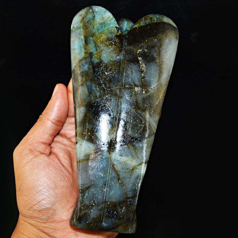 gemsmore:SOLD OUT : Exclusive Amazing Flash Labradorite Healing Angel