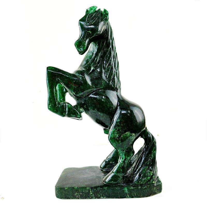 gemsmore:SOLD OUT : Exclusive Green Jade Horse Statue