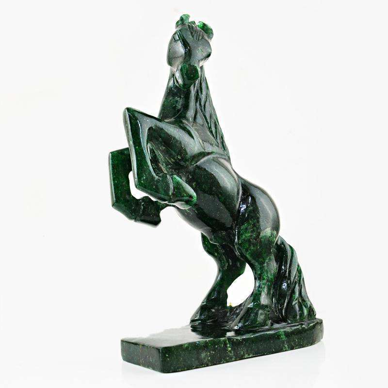 gemsmore:SOLD OUT : Exclusive Green Jade Horse Statue