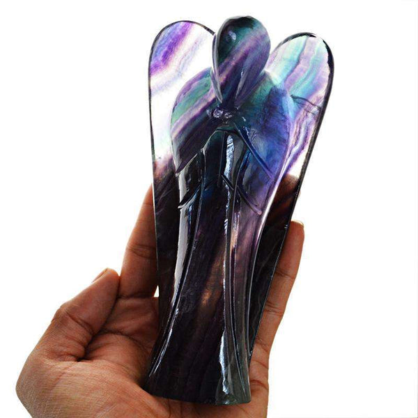 gemsmore:SOLD OUT : Exclusive Multicolor Fluorite Healing Crystal Angel