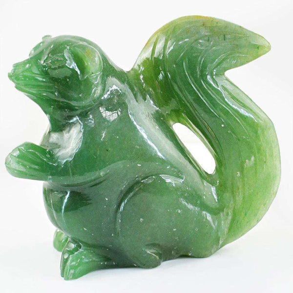 gemsmore:SOLD OUT : Exclusive Natural Green Aventurine Squirrel