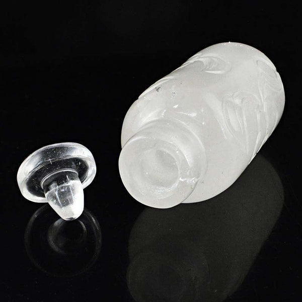 gemsmore:SOLD OUT : Exclusive White Quartz Perfume Bottle