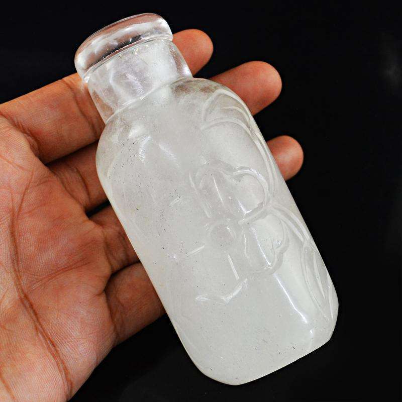 gemsmore:SOLD OUT : Exclusive White Quartz Perfume Bottle