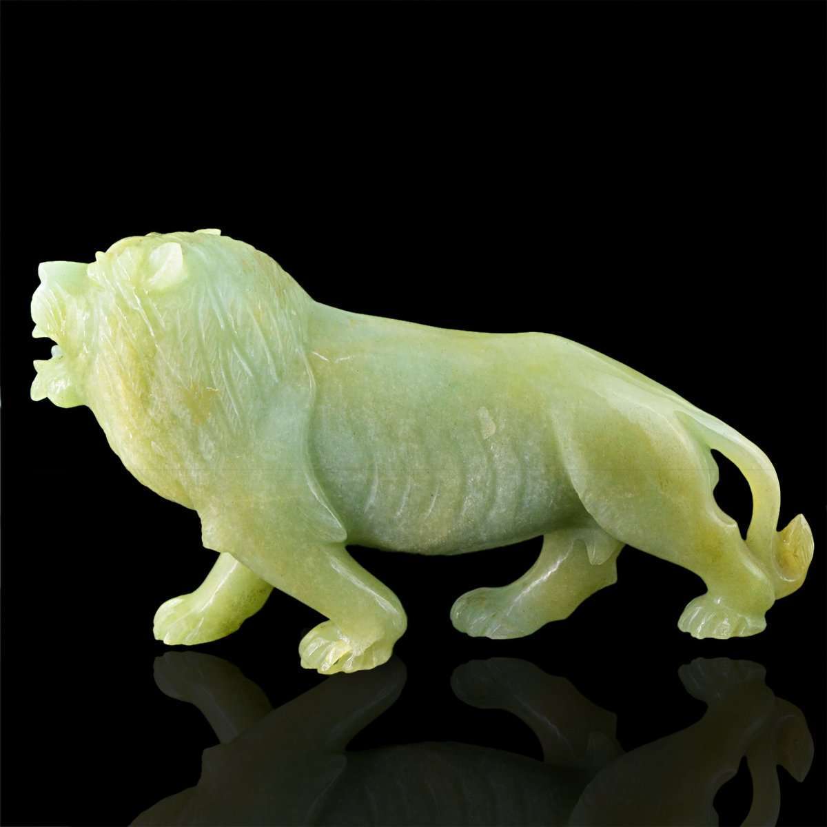 gemsmore:SOLD OUT : Genuine Green Aventurine Lion