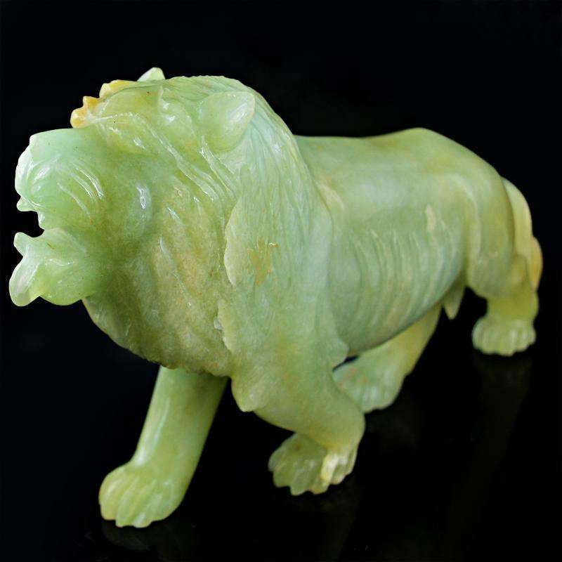 gemsmore:SOLD OUT : Genuine Green Aventurine Lion