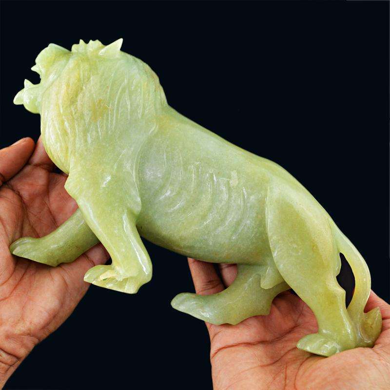 gemsmore:SOLD OUT : Genuine Green Aventurine Lion