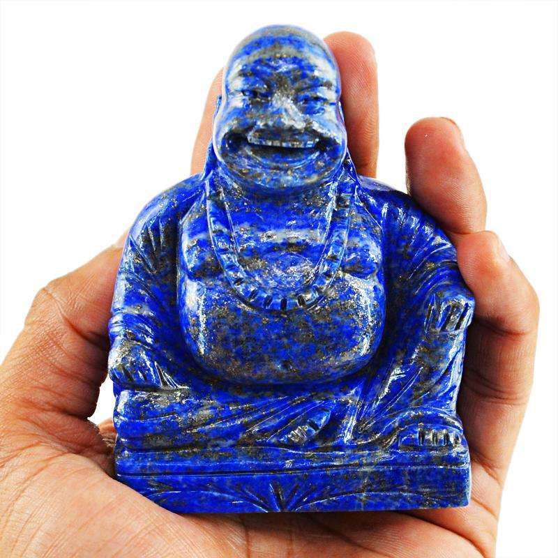 gemsmore:SOLD OUT : Genuine Lapis Lazuli Laughing Buddha