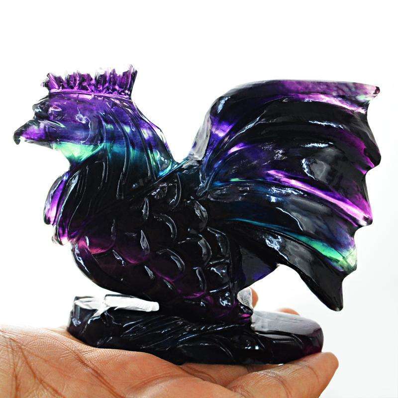 gemsmore:SOLD OUT : Genuine Multicolor Fluorite Hen