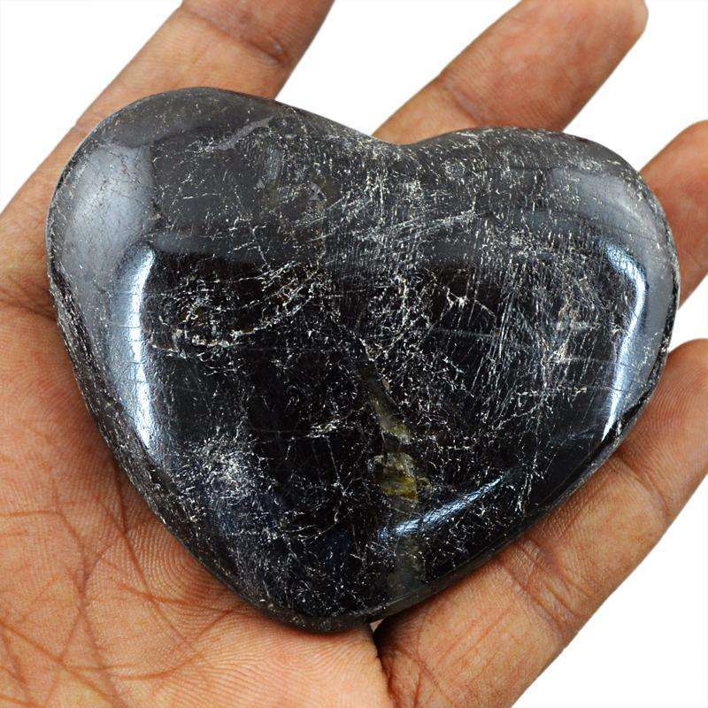 gemsmore:SOLD OUT : Heart Shape Labradorite Cabochon