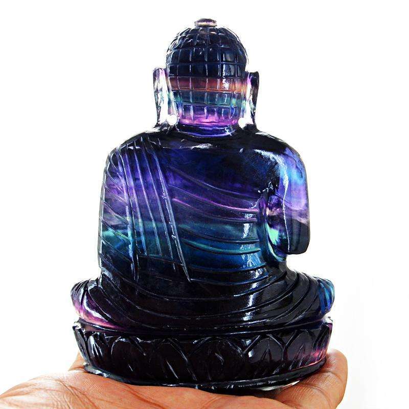 gemsmore:SOLD OUT : Multicolor Fluorite Lord Buddha Idol