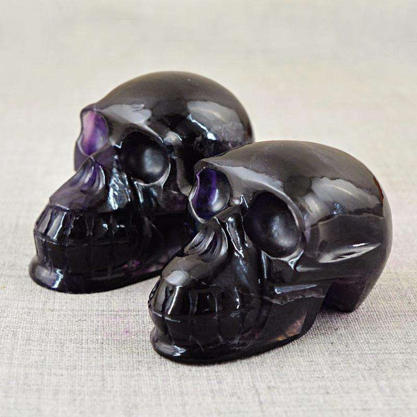 gemsmore:SOLD OUT : Natural Purple Amethyst Human Skull Lot