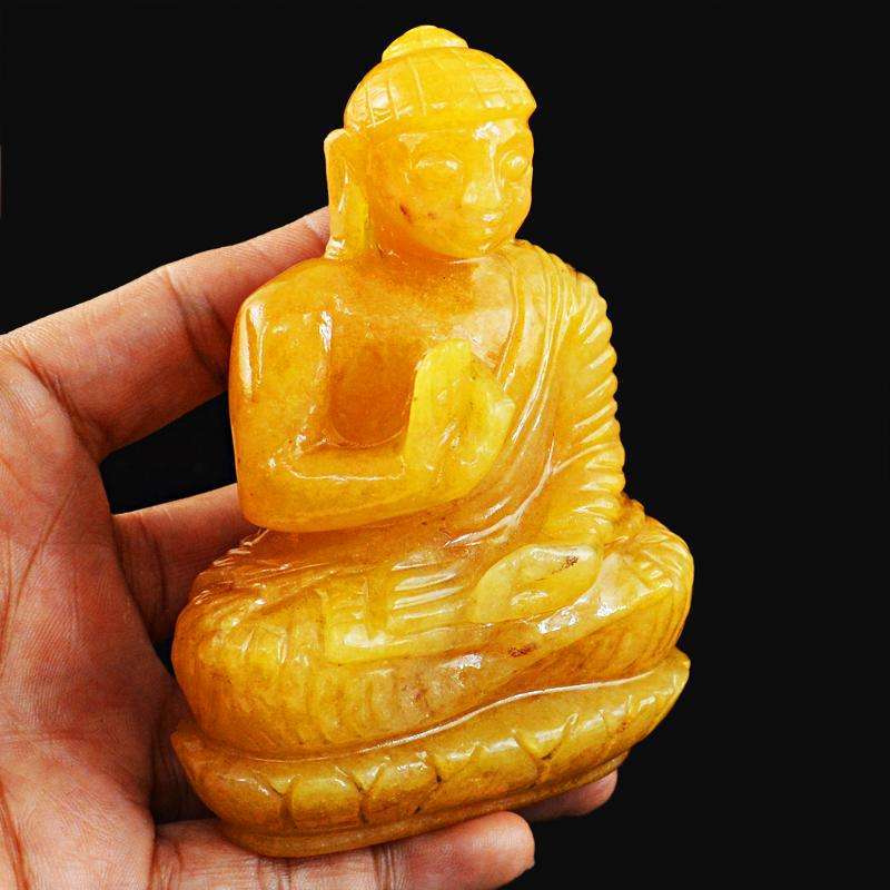 gemsmore:SOLD OUT : Yellow Aventurine Lord Buddha