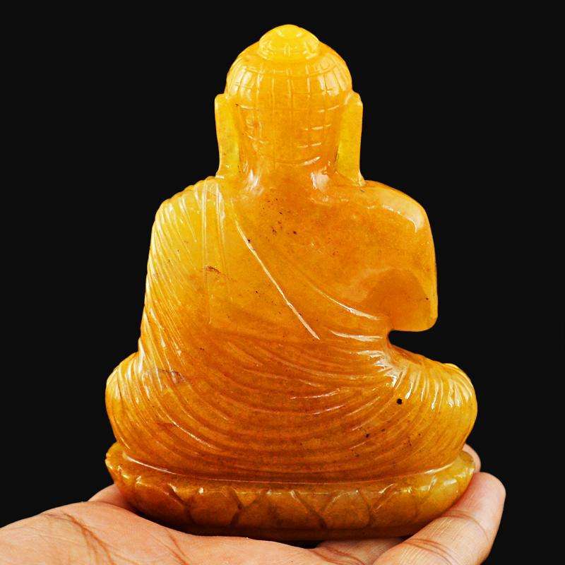 gemsmore:SOLD OUT : Yellow Aventurine Lord Buddha
