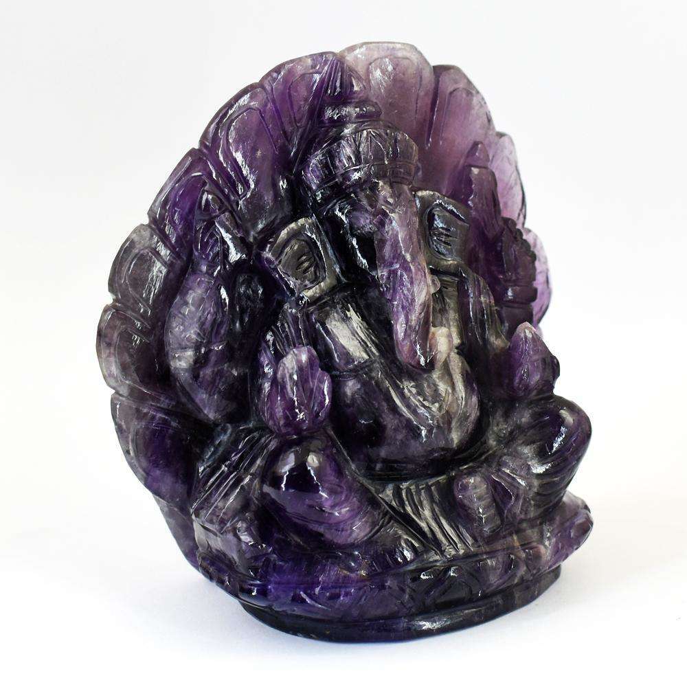 gemsmore:Stunnig Amethyst Hand Carved Ganesha