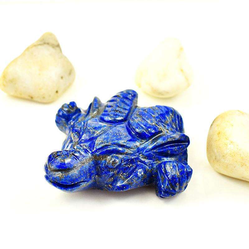 gemsmore:Stunning Blue Lapis Lazuli Carved Bull Head