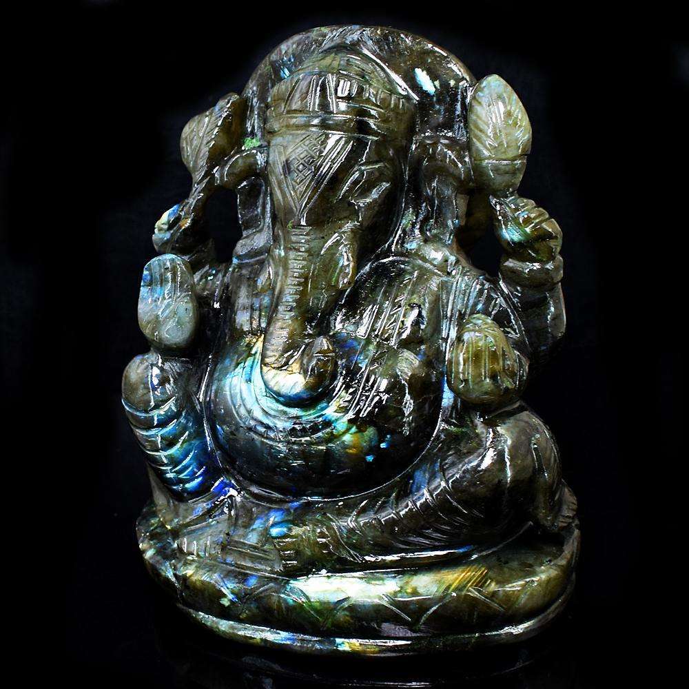 Stunning Labradorite Hand Carved Genuine Crystal Gemstone Carving Mass