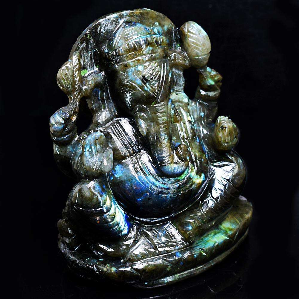 Stunning Labradorite Hand Carved Genuine Crystal Gemstone Carving Mass