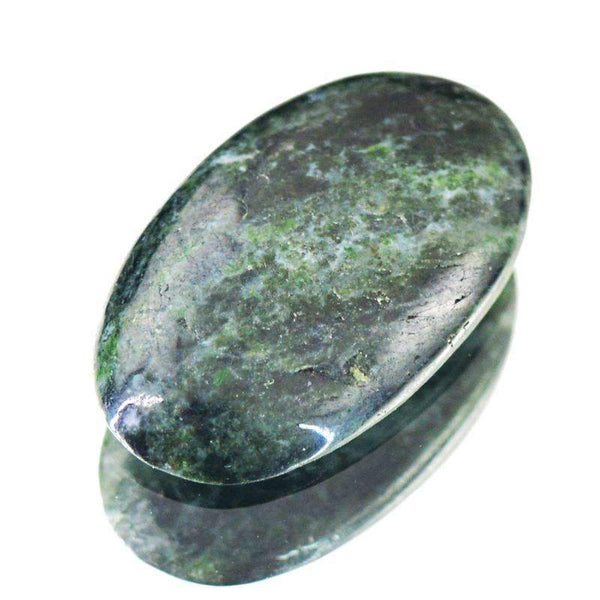 gemsmore:Unheated - Natural Forest Green Jasper Gemstone Oval Shape