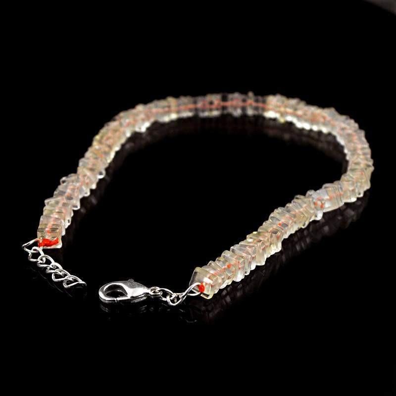 gemsmore:Untreated Citrine Bracelet Natural Genuine Beads