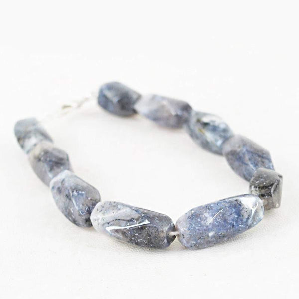 gemsmore:Untreated Natural Dendrite Opal Beads Bracelet