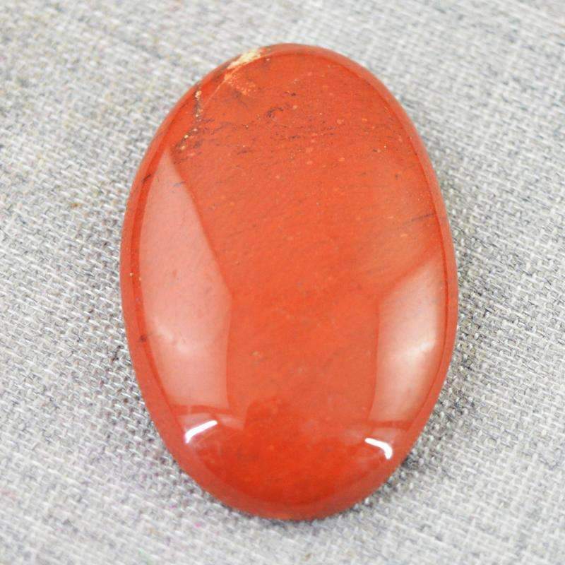 gemsmore:Untreated Natural Red Jasper Gemstone Oval Shape