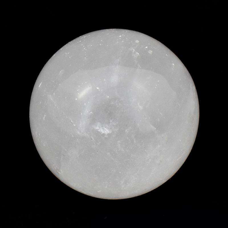 gemsmore:White Quartz Hand Carved Reiki Healing Sphere