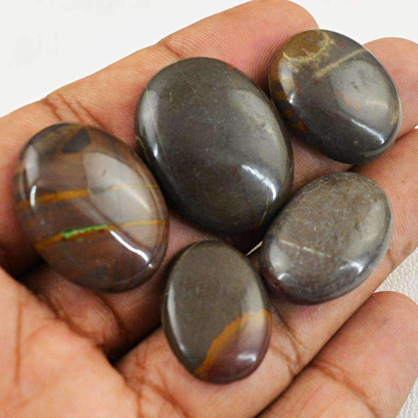 gemsmore:Willow Creek Jasper Gemstone Lot Natural Oval Shape