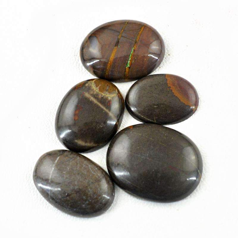 gemsmore:Willow Creek Jasper Gemstone Lot Natural Oval Shape