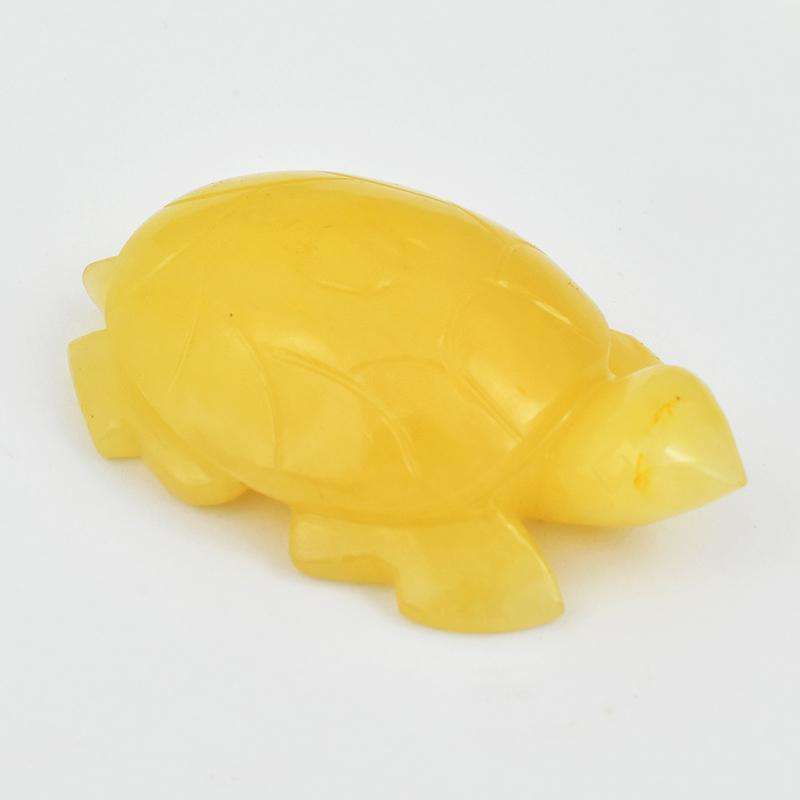 gemsmore:Yellow Aventurine Craftsmen Hand Carved Turtle