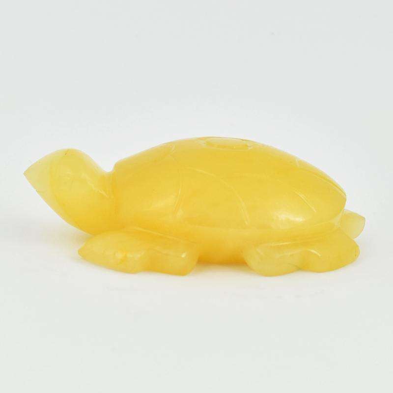 gemsmore:Yellow Aventurine Craftsmen Hand Carved Turtle