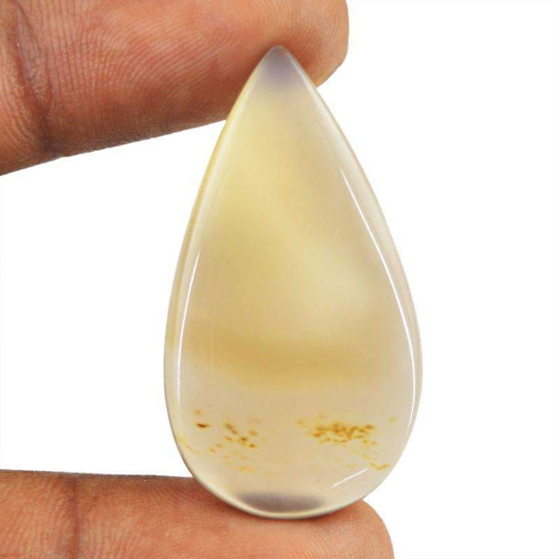 gemsmore:Yellow Onyx Gemstone Natural Pear Shape - Untreated Loose